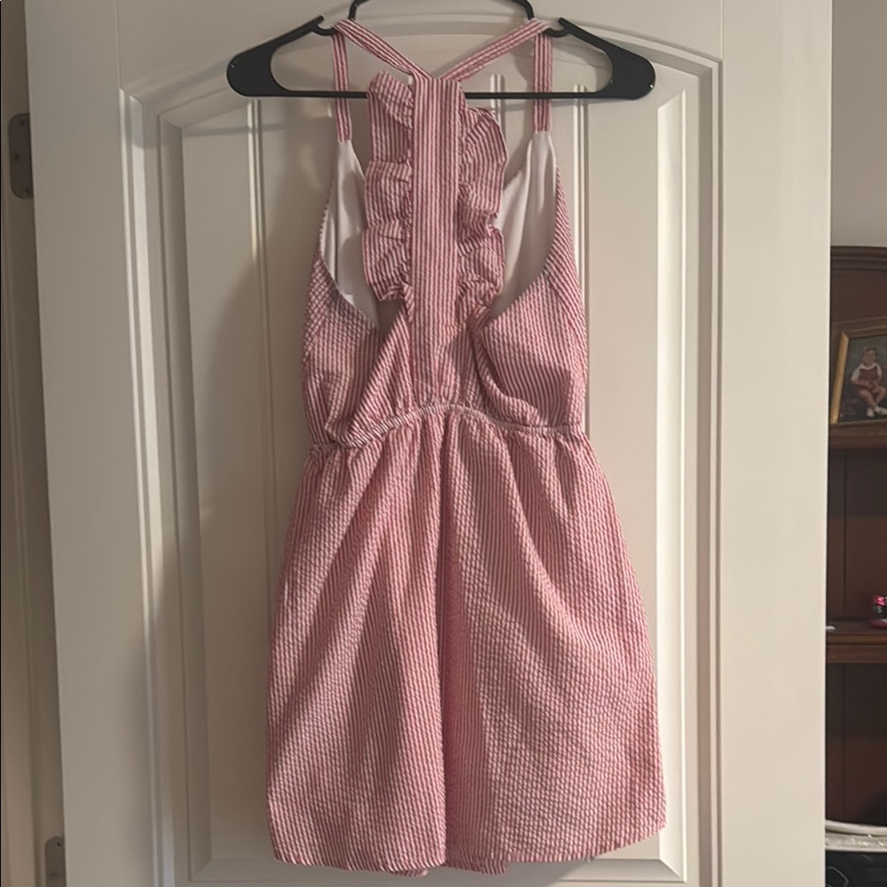 Red and White Striped Sundress - Picture 2 of 2